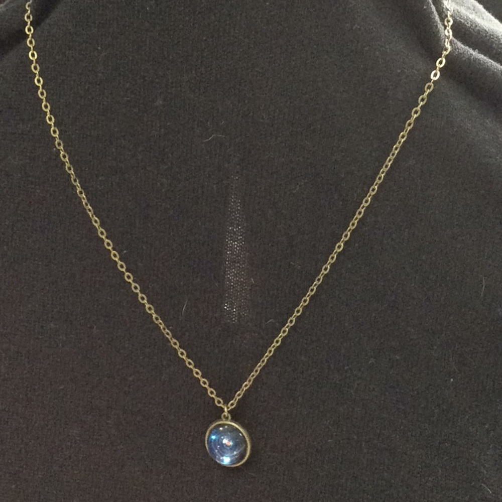 12” Solar System pendant necklace.